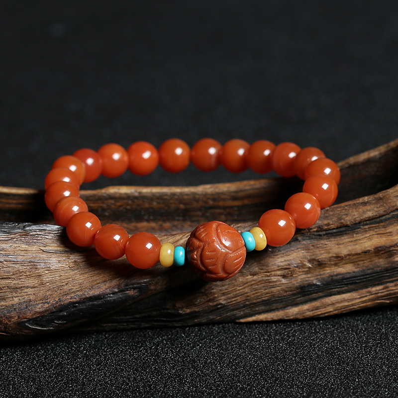 天然南红手链-红掌柜