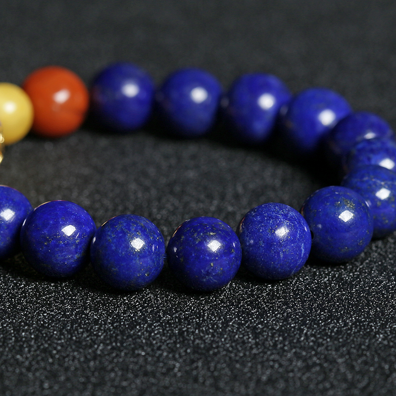 天然青金石手链-红掌柜