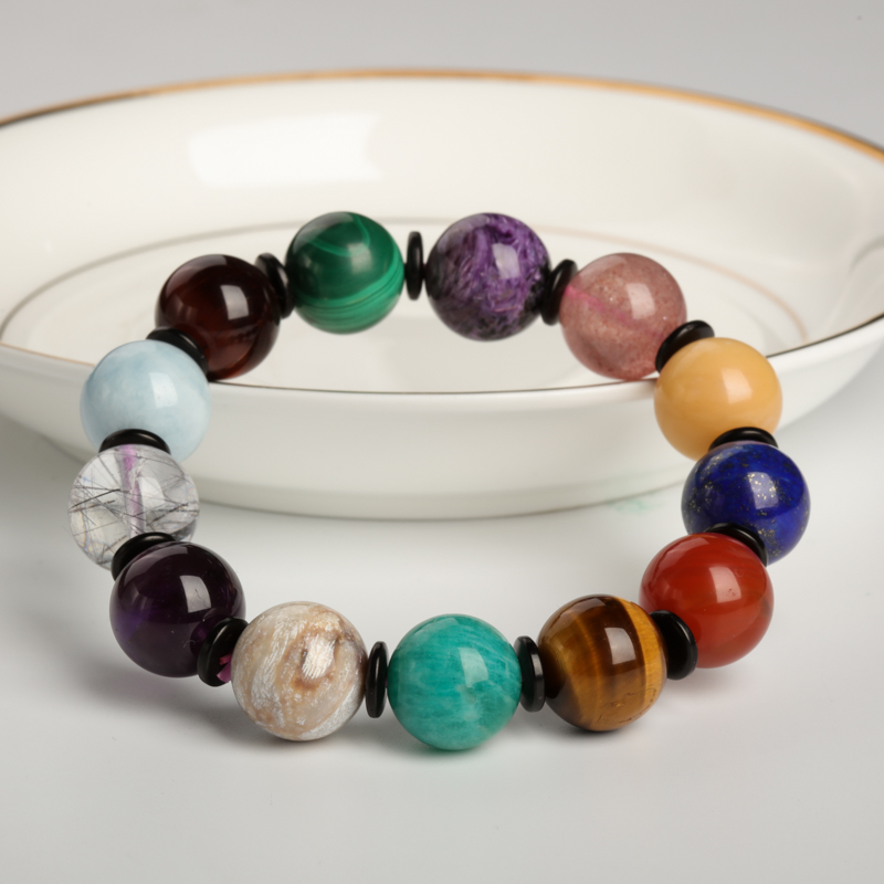 天然多宝单圈手串-红掌柜