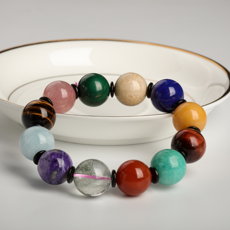 天然多宝单圈手串-红掌柜