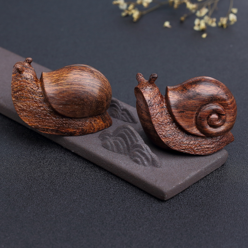 海南黄花梨手把件-红掌柜