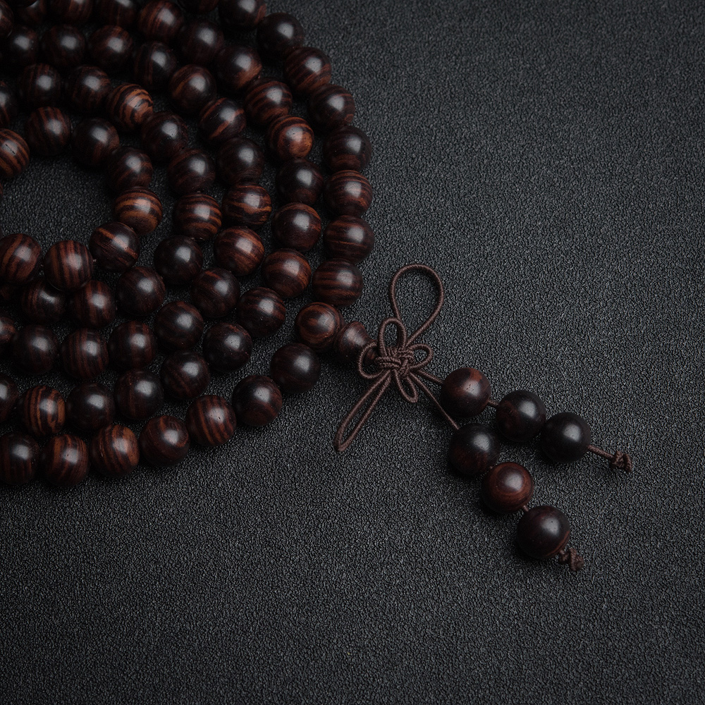 天然海南黄花梨佛珠-红掌柜