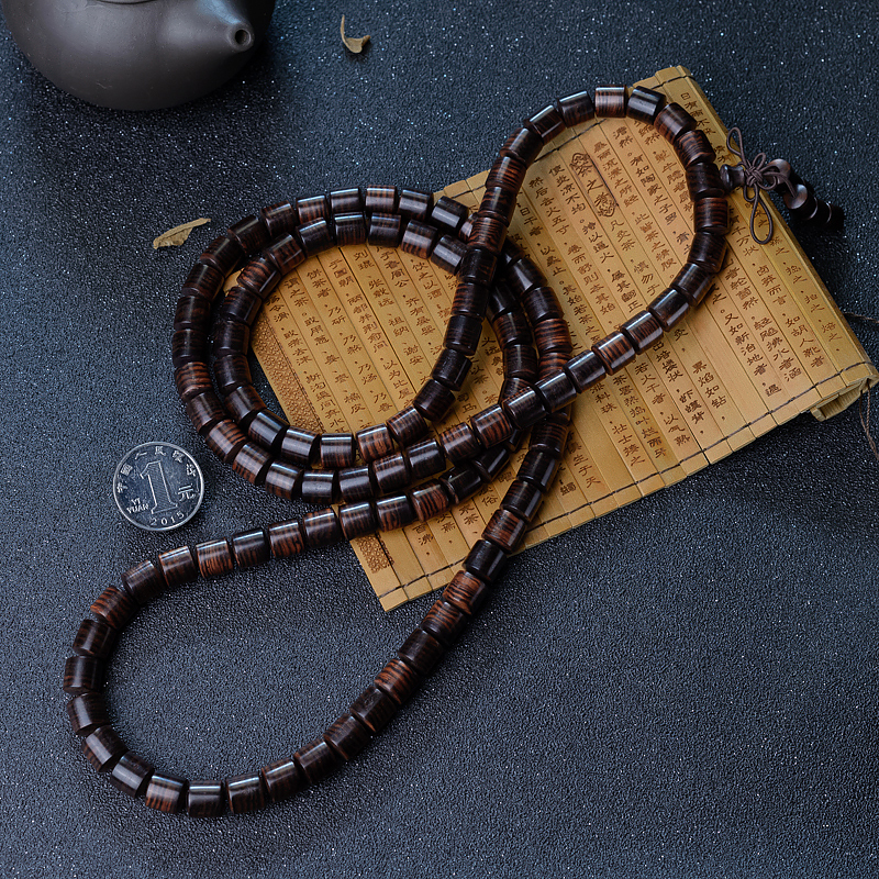 黄花梨108佛珠-红掌柜