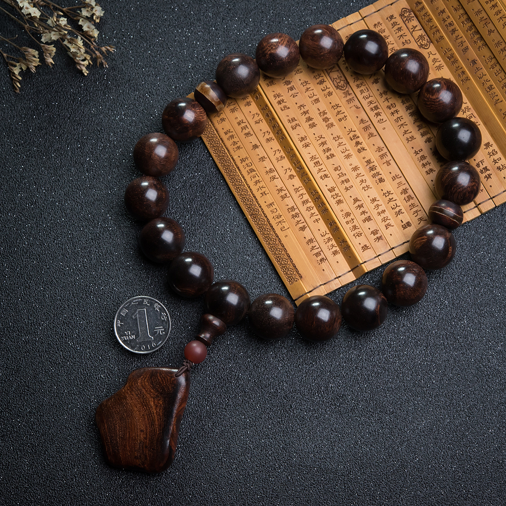 天然黄花梨手持-红掌柜