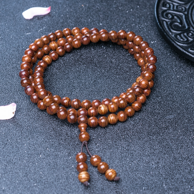 7.5mm海南黄花梨108佛珠-红掌柜