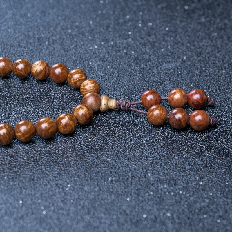 8mm天然海南黄花梨108佛珠-红掌柜