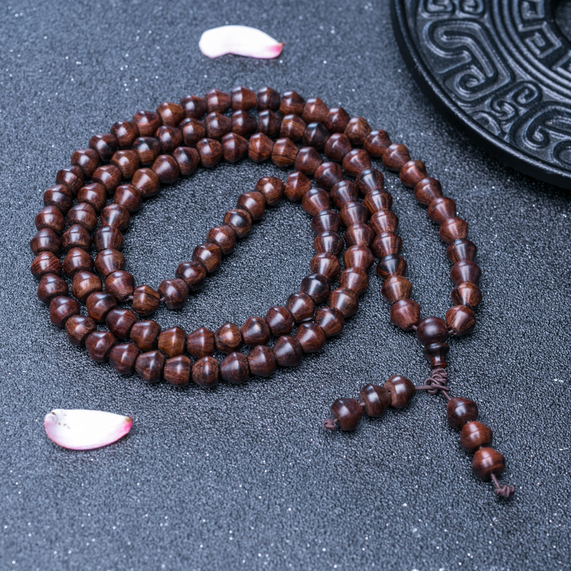 黄花梨佛珠-红掌柜