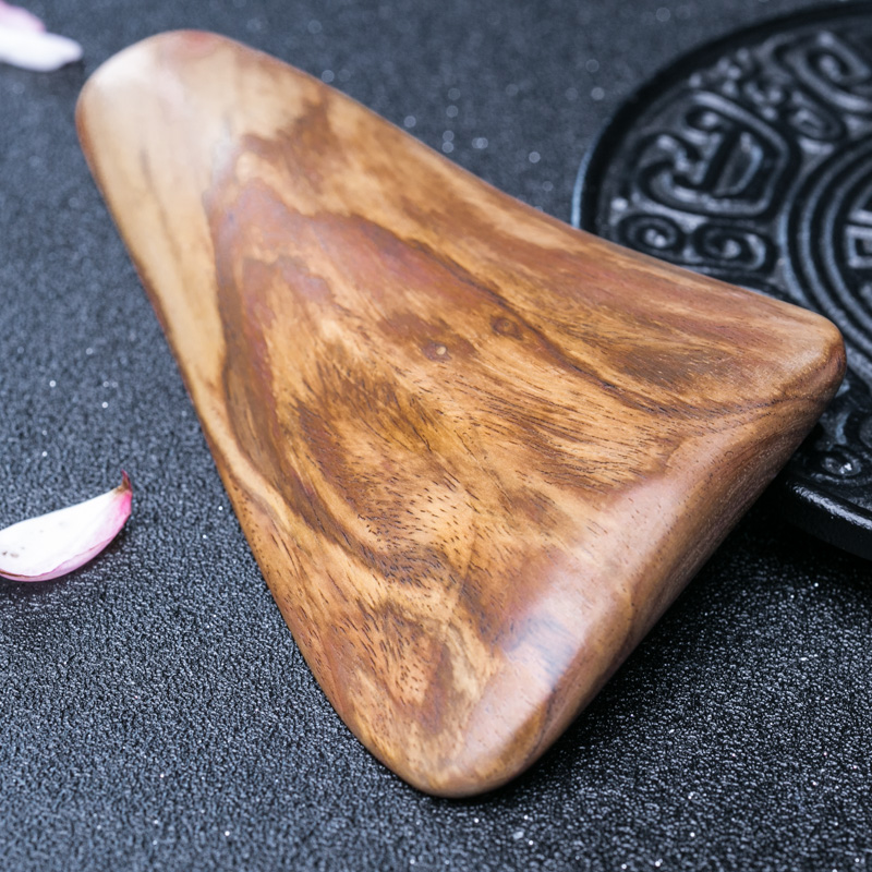 海南天然虎皮纹黄花梨刮痧板-红掌柜
