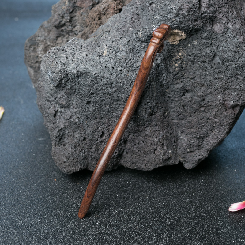 天然海南黄花梨发簪-红掌柜