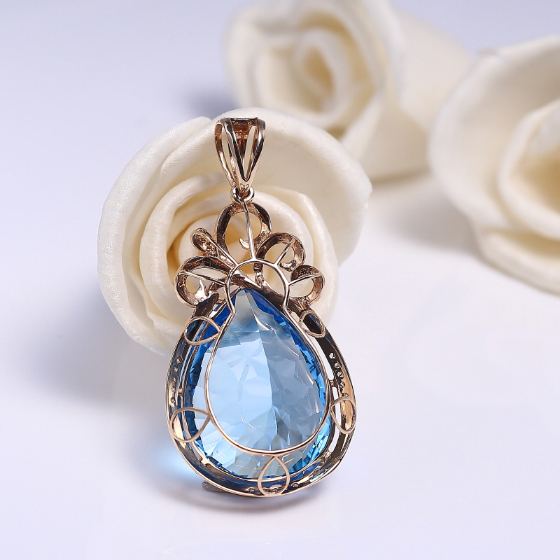 托帕石吊坠 - 红掌柜