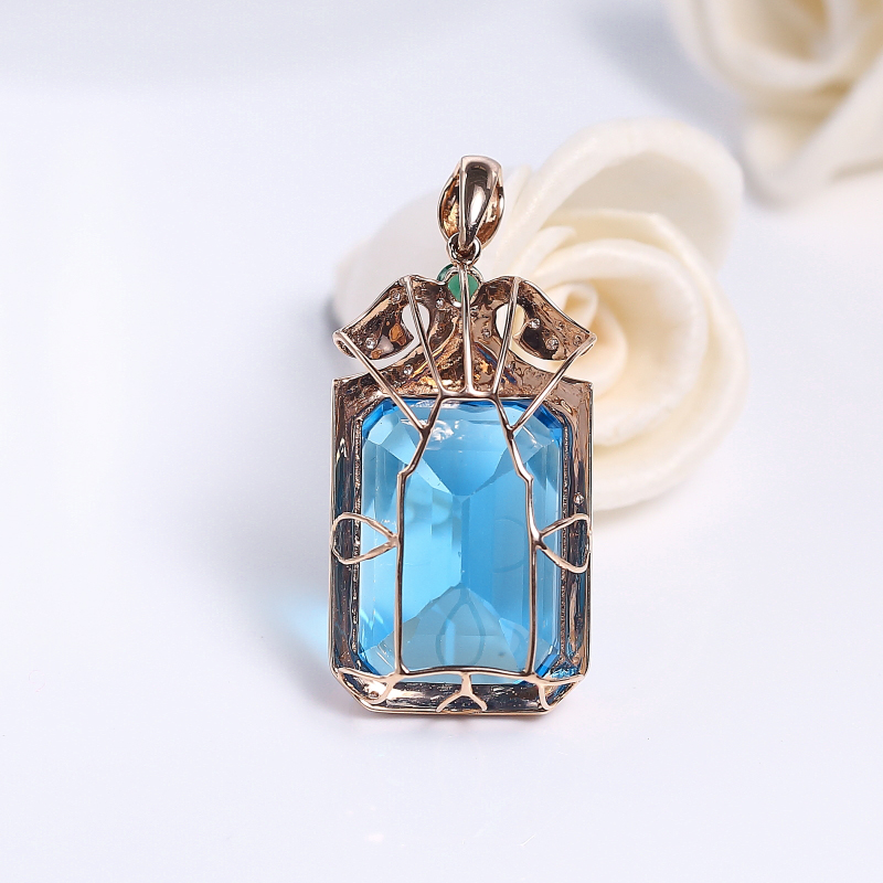 托帕石吊坠 - 红掌柜