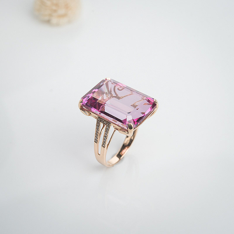 巴西托帕石戒指-红掌柜