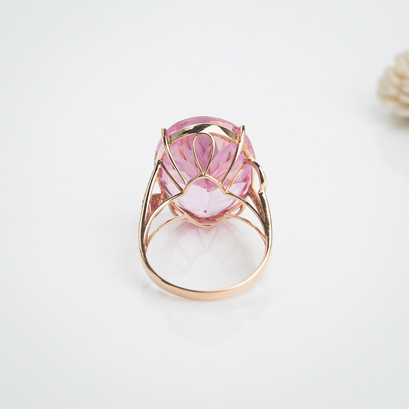 天然托帕石戒指-红掌柜