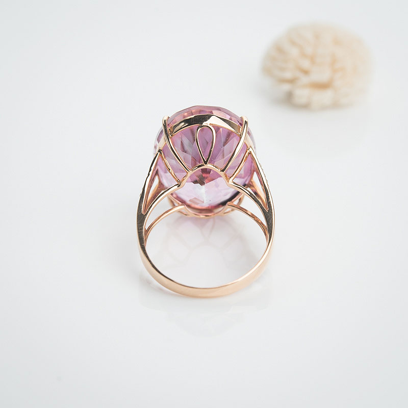 天然托帕石戒指-红掌柜