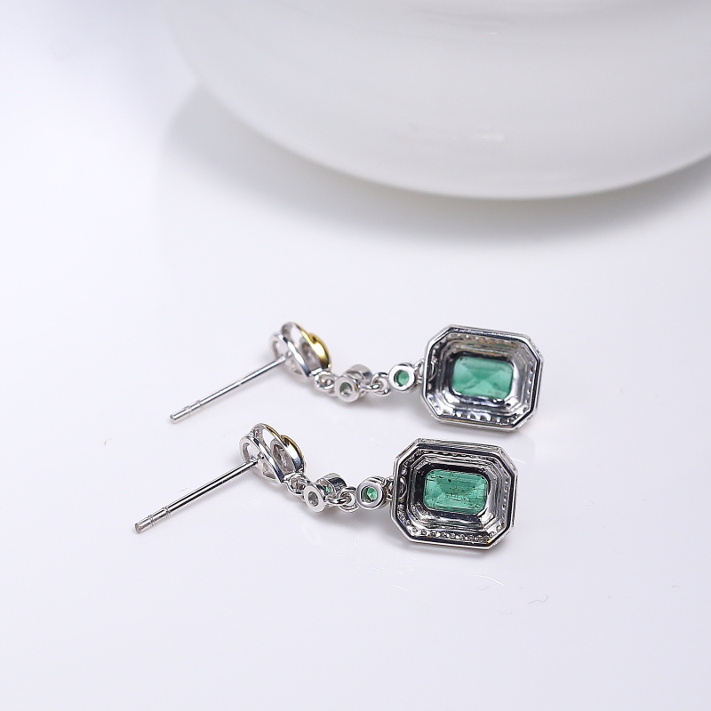 祖母绿耳坠-红掌柜