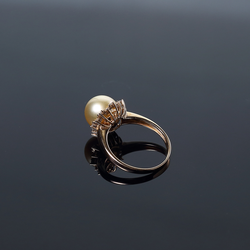 金色珍珠戒指-红掌柜