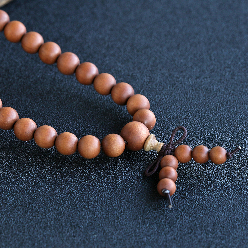 老山檀香108颗佛珠手串 - 红掌柜