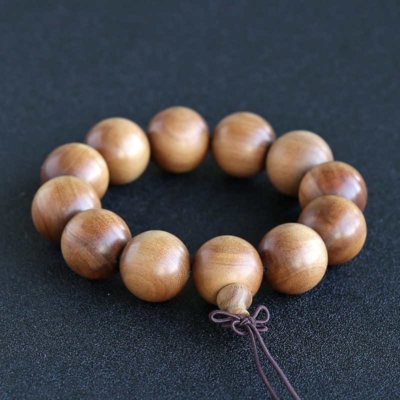 印度老山檀香黑肉沉水手串 - 红掌柜