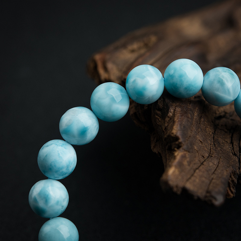 多米尼加天然海纹石手串-红掌柜