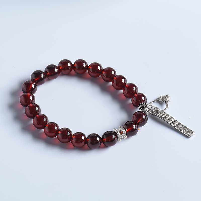 橙红石榴石手串 - 红掌柜