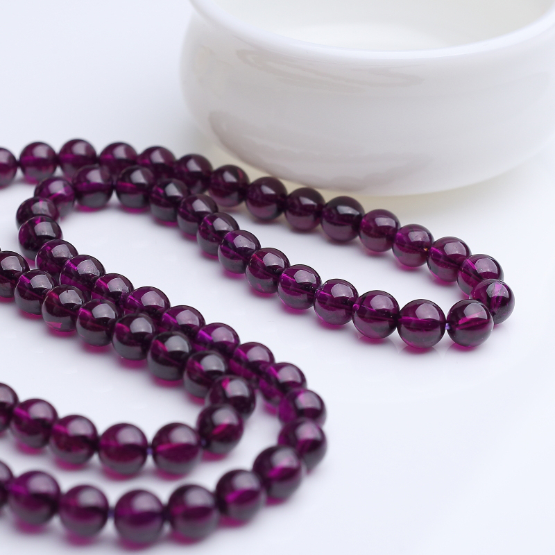 天然石榴石手串-红掌柜