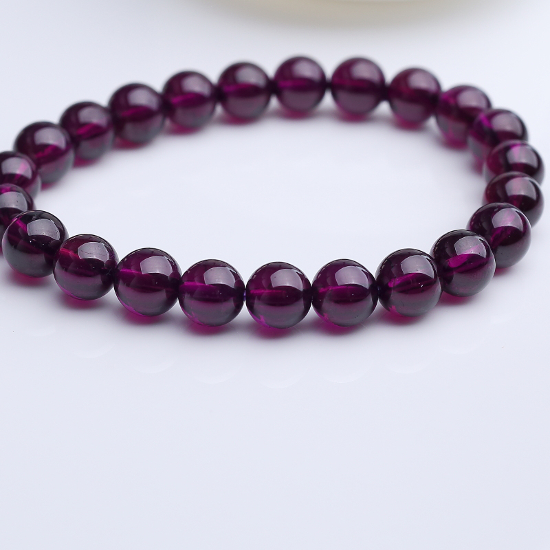 巴西石榴石手串-红掌柜