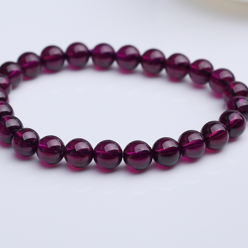 巴西石榴石手串-红掌柜