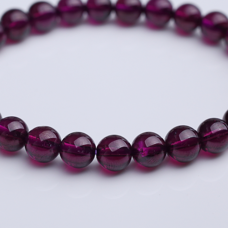 巴西石榴石手串-红掌柜