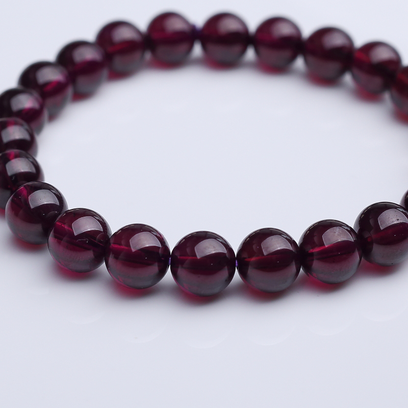 天然石榴石手串-红掌柜