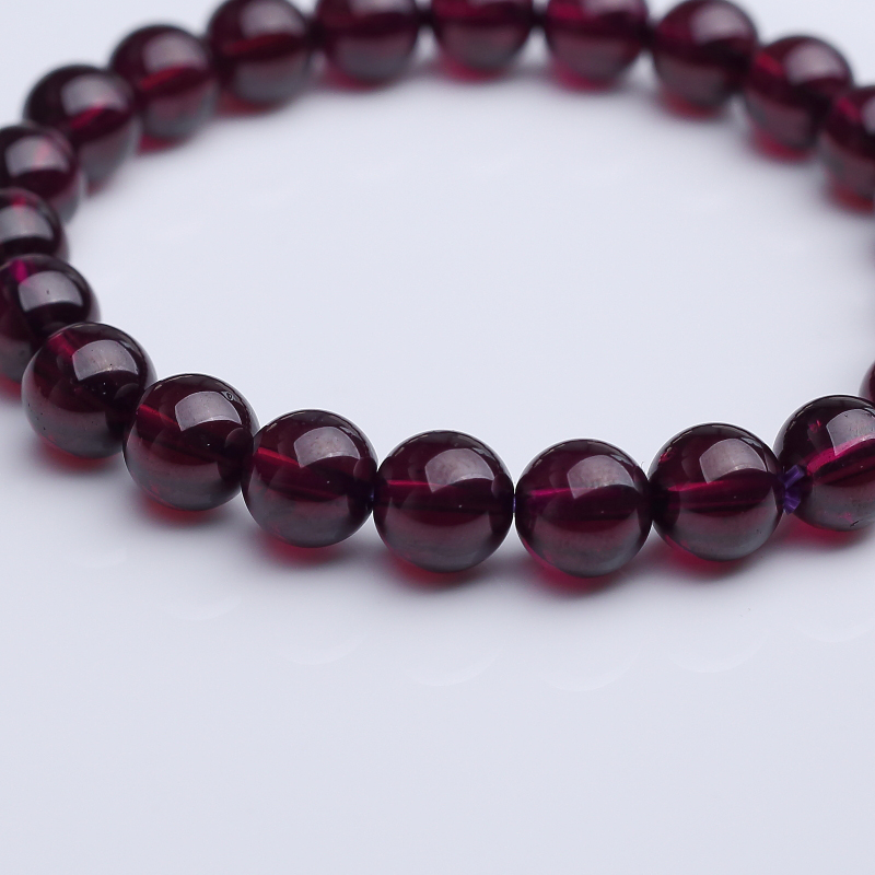巴西石榴石手串-红掌柜