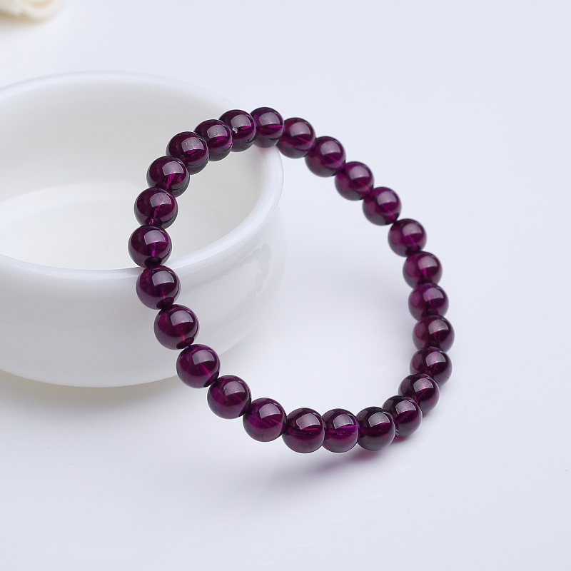 7.5mm石榴石手串-红掌柜