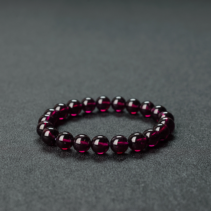 9.5mm石榴石手串-红掌柜