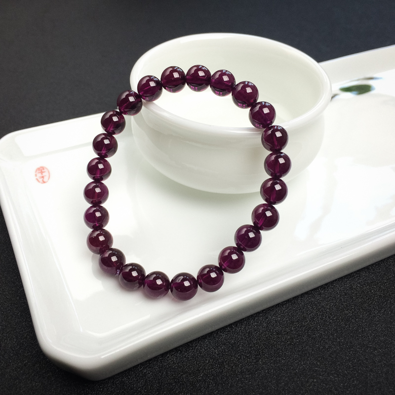 7.5mm紫色石榴石-红掌柜