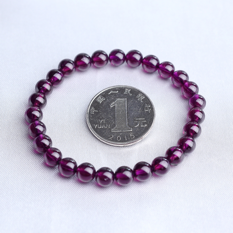 紫色石榴石手串-红掌柜