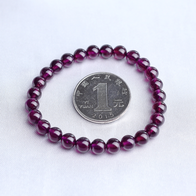紫色石榴石手串-红掌柜