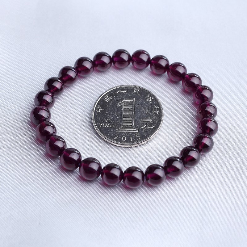 紫色石榴石手串-红掌柜