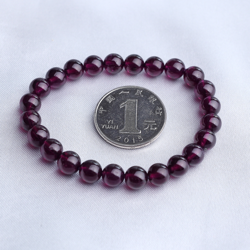 紫色石榴石手串-红掌柜