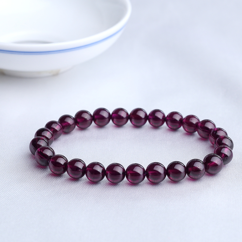 紫色石榴石手串-红掌柜