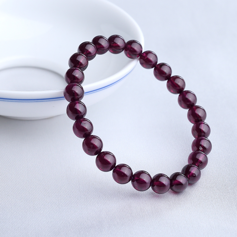 7mm紫色石榴石-红掌柜