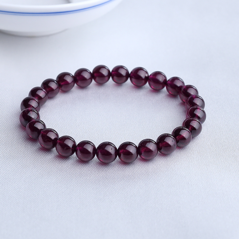 紫色石榴石手串-红掌柜