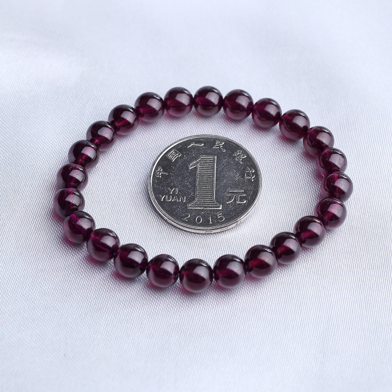 巴西石榴石手串-红掌柜