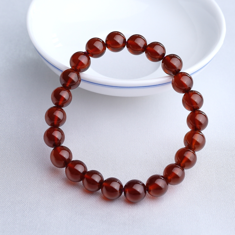 8.5mm橙色石榴石手串-红掌柜