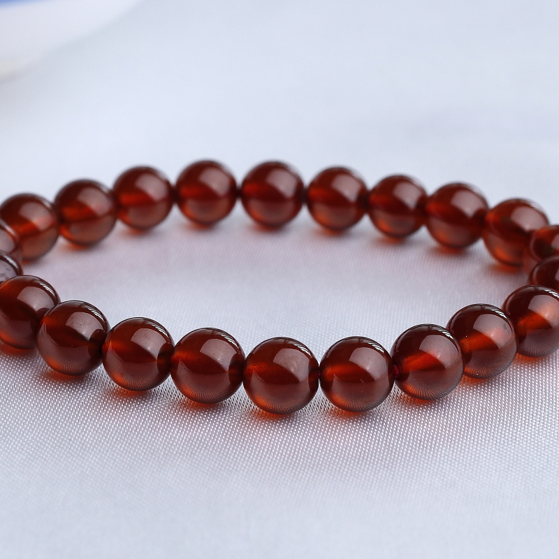 天然石榴石手串-红掌柜