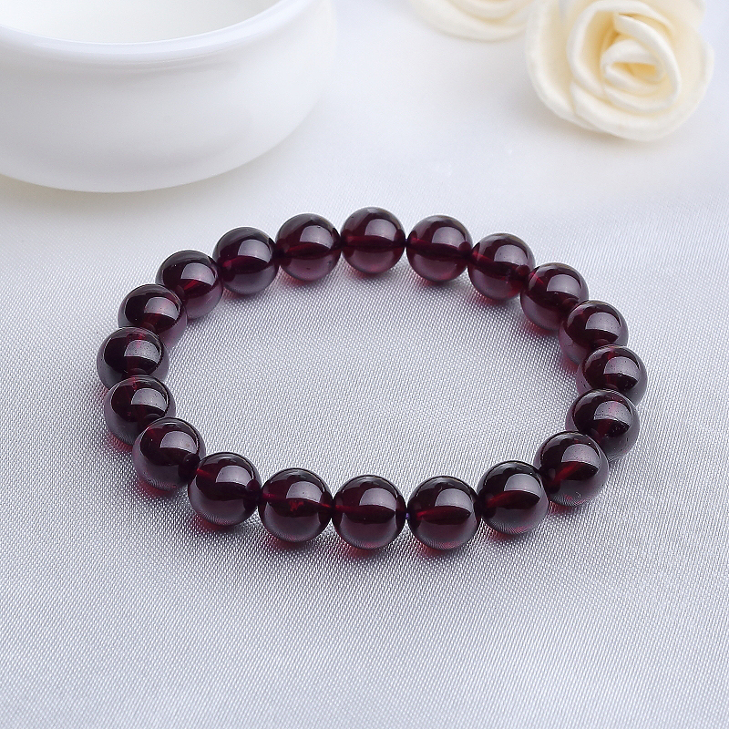 石榴石圆珠手串 - 红掌柜