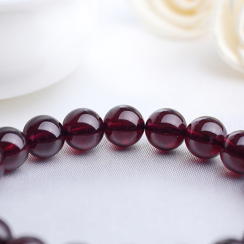 巴西紫色石榴石手串 - 红掌柜