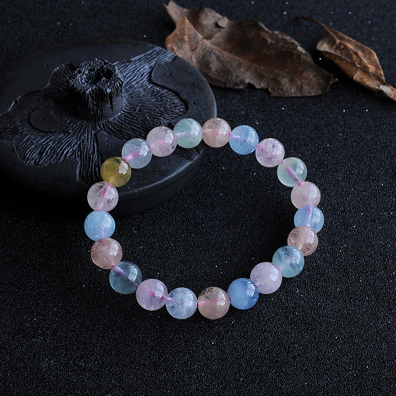 天然多彩摩根石手串 - 红掌柜