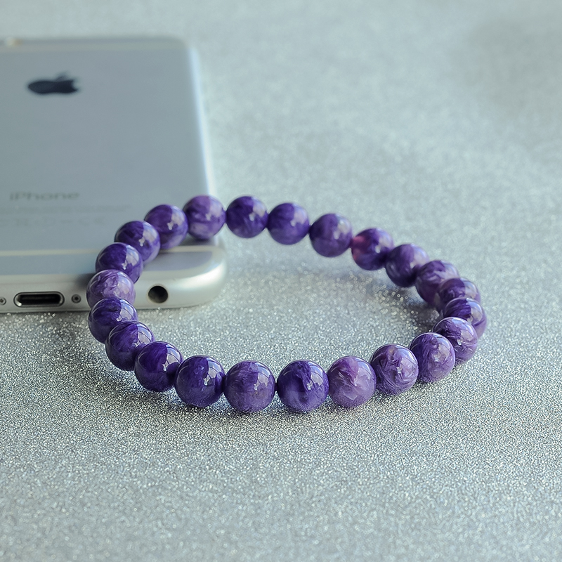 天然紫龙晶手串-红掌柜