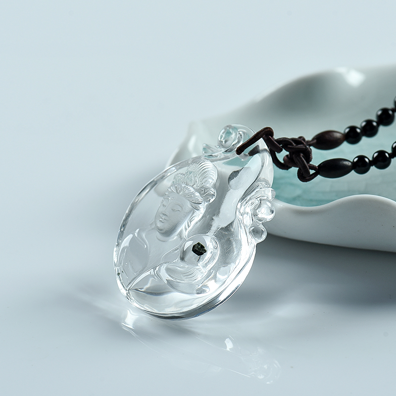 巴西观音水晶吊坠 - 红掌柜