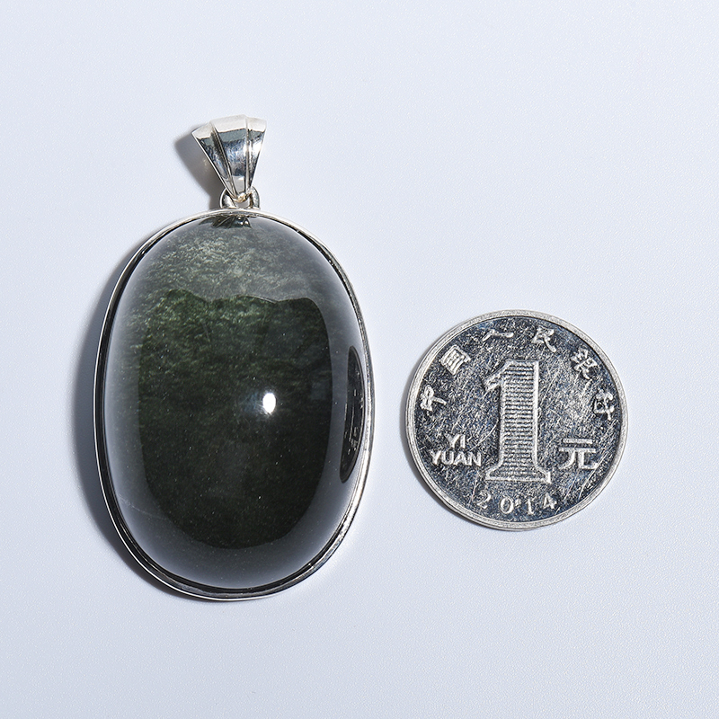 绿幽灵水晶吊坠-红掌柜