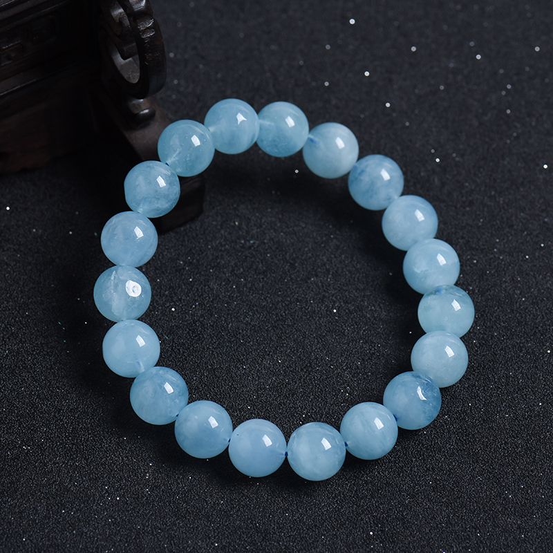 海蓝宝手串-红掌柜